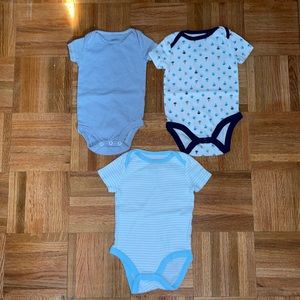3 one piece onesies 0-3 months Circo & carters